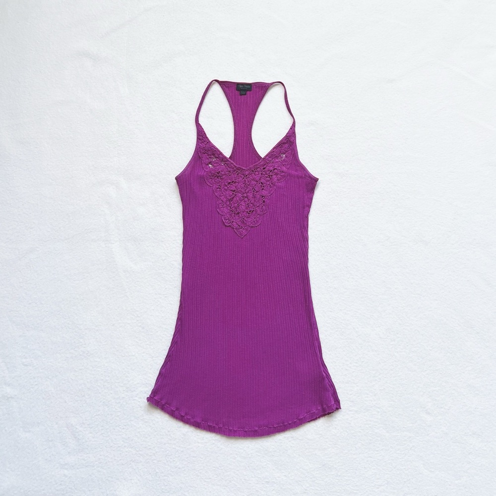 4/$22 Aritzia Talula Babaton Vintage Fuchsia Pink Racerback Tank Top Cami XS